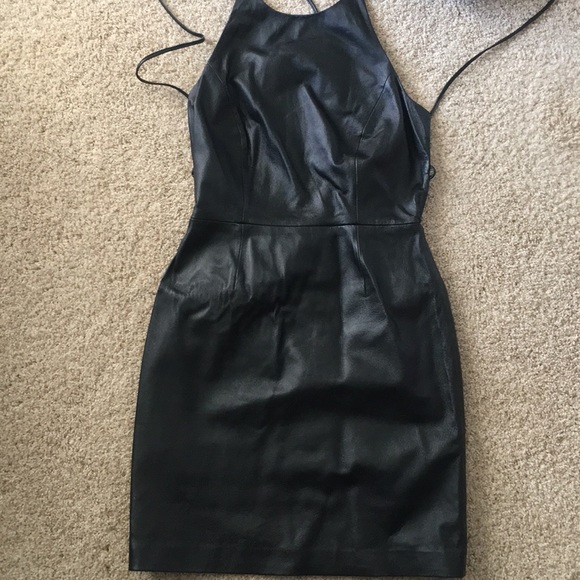 chinese dress ladies Juliette Leather Sleeveless Long Dress - Willow Perforated Leather Maxi  Dress